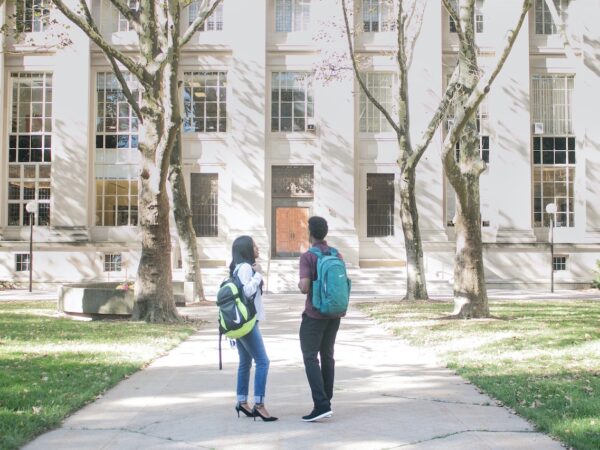 Students on campus